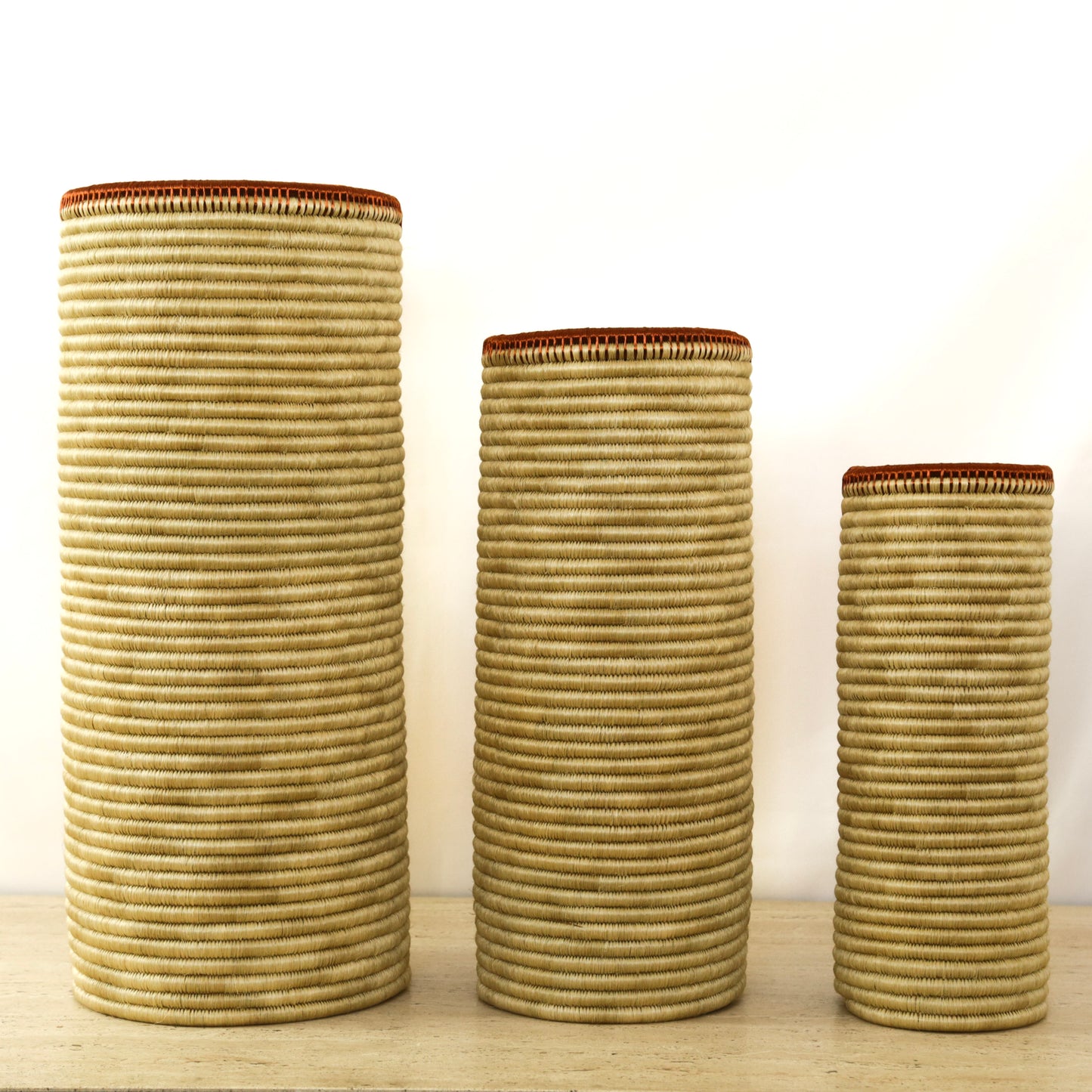 TRIBU WOVEN VASES NATURAL