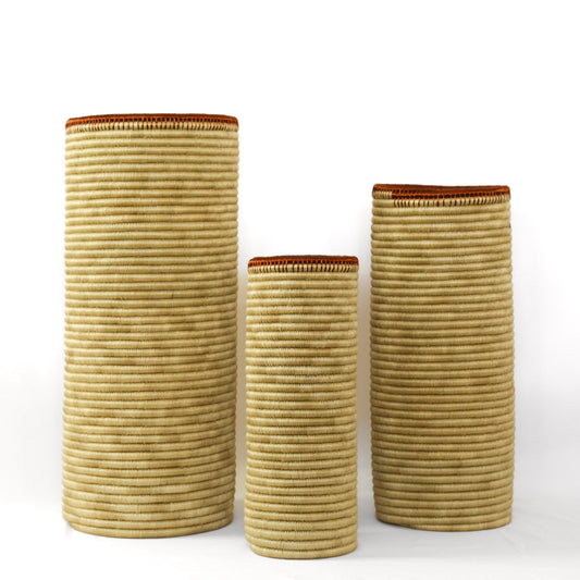 TRIBU WOVEN VASES NATURAL