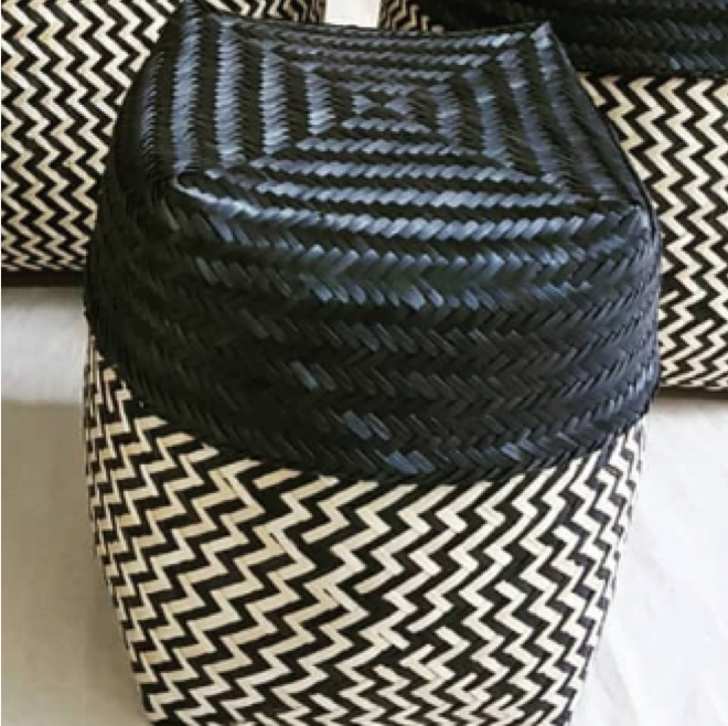 SET OF BASKETS IN PAJA TETERA COVERS